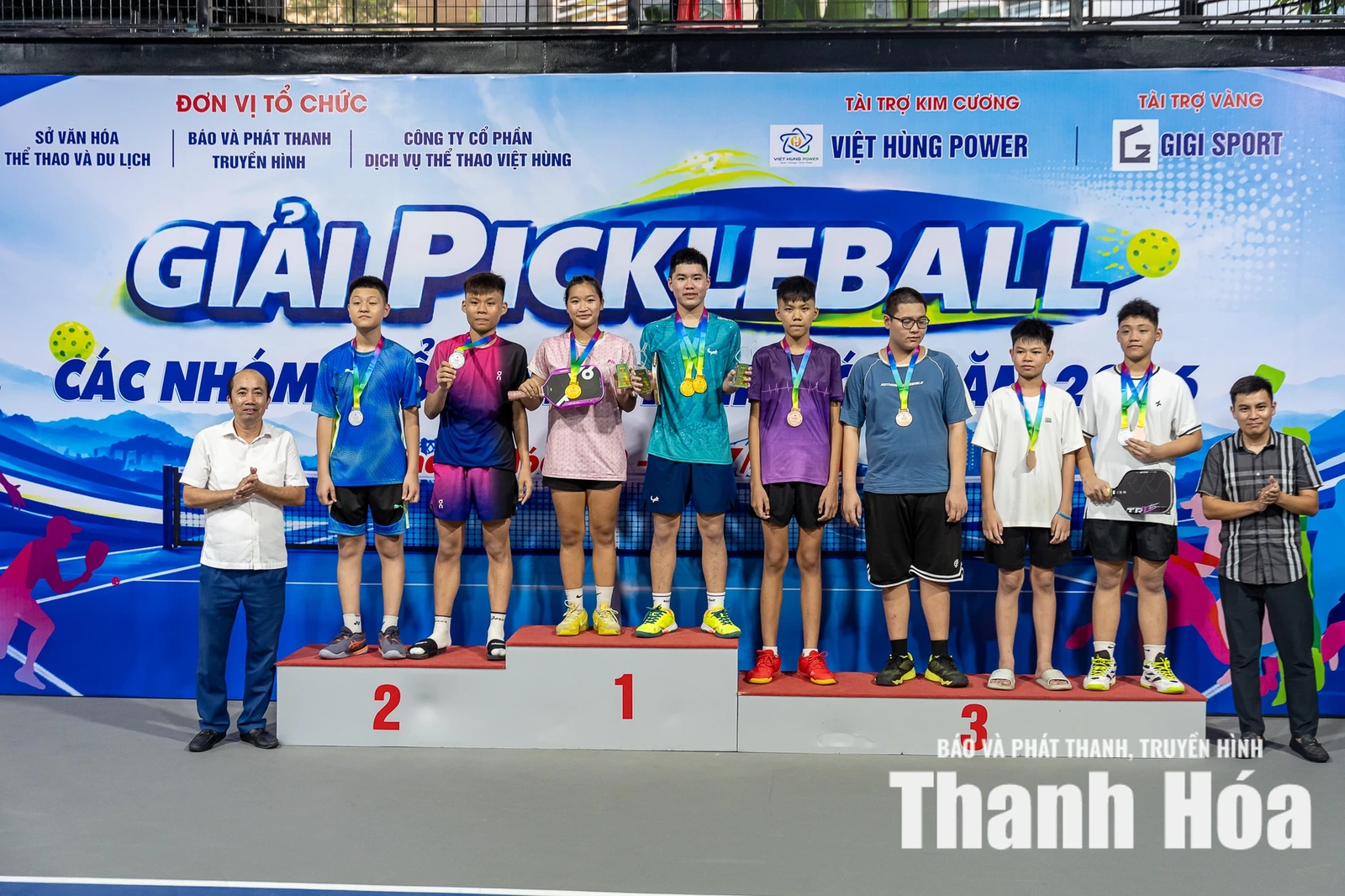 Khép lại Giải Pickleball các nhóm tuổi tỉnh Thanh Hóa năm 2026, nhiều gương mặt triển vọng xuất hiện