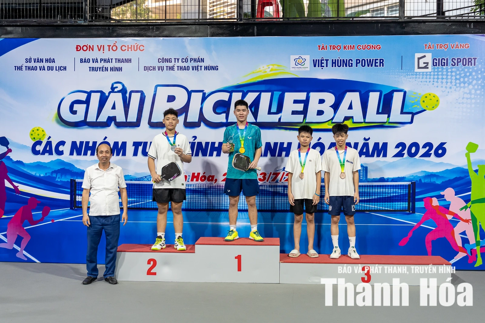 Khép lại Giải Pickleball các nhóm tuổi tỉnh Thanh Hóa năm 2026, nhiều gương mặt triển vọng xuất hiện