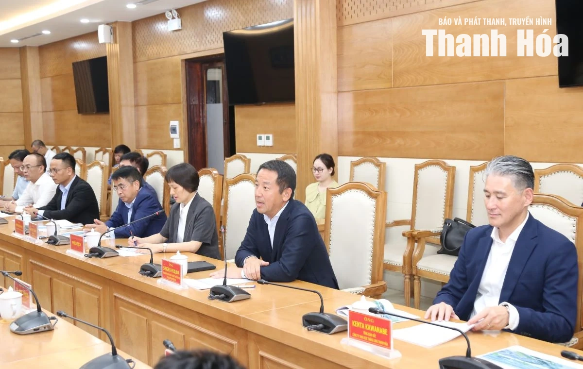 Chủ tịch UBND tỉnh Tô Anh Dũng làm việc với Tập đoàn Sumitomo, Nhật Bản