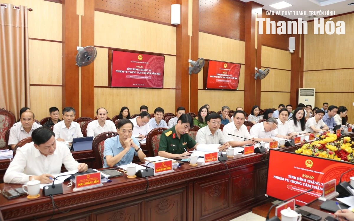 Chủ tịch UBND tỉnh Tô Anh Dũng chủ trì phiên họp thường kỳ tháng 7/2026