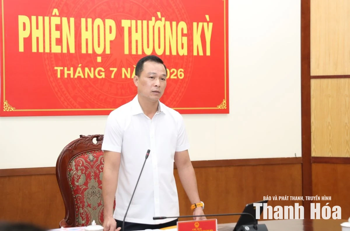 Chủ tịch UBND tỉnh Tô Anh Dũng chủ trì phiên họp thường kỳ tháng 7/2026