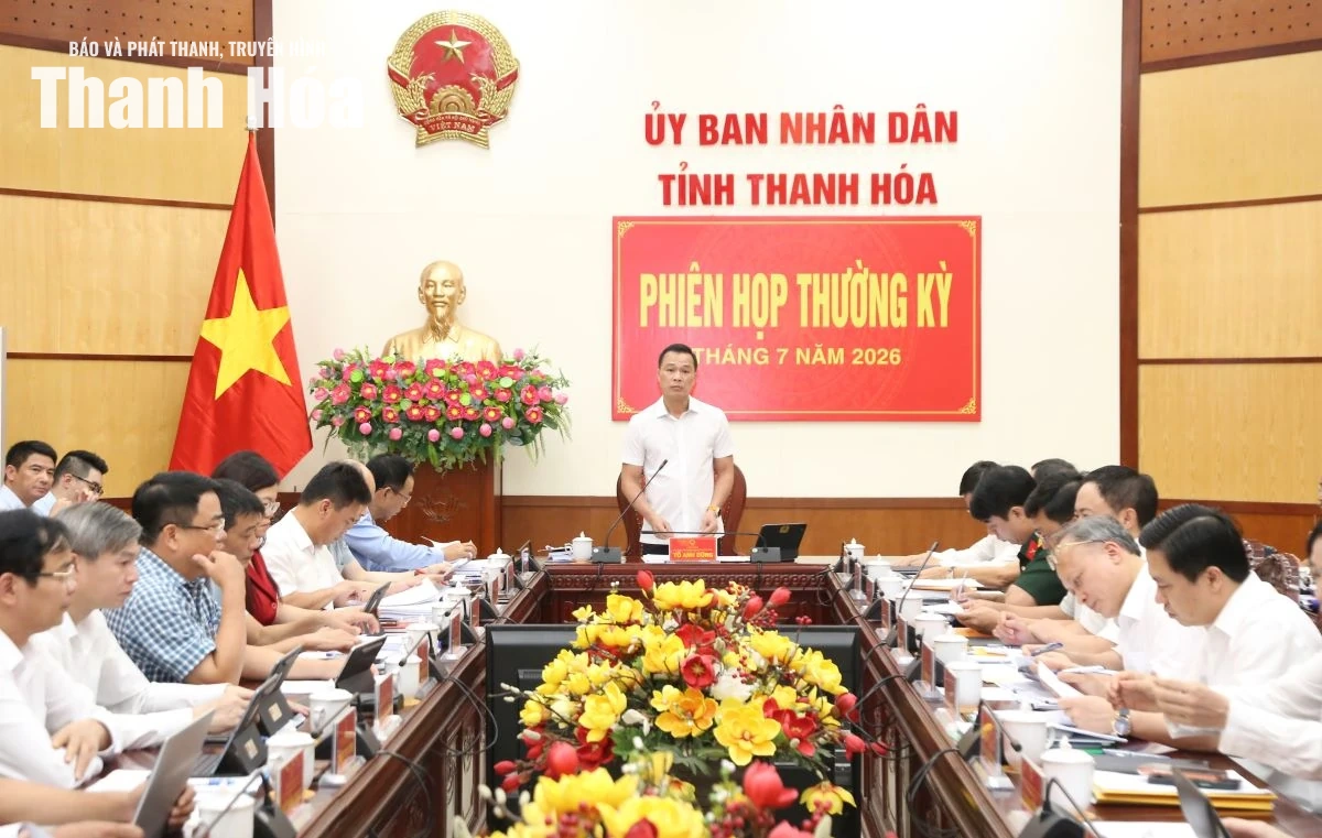 Chủ tịch UBND tỉnh Tô Anh Dũng chủ trì phiên họp thường kỳ tháng 7/2026
