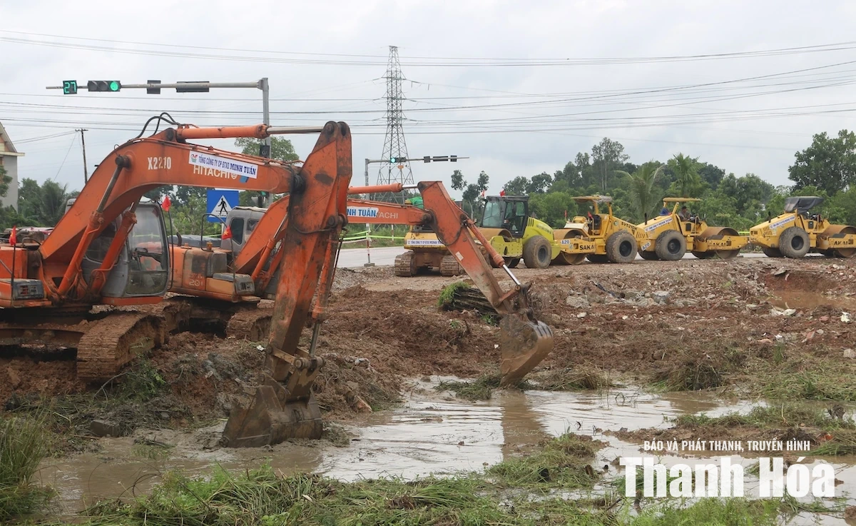 Chuẩn bị thi công trở lại tuyến đường nối từ trung tâm tỉnh với Cảng hàng không Thọ Xuân