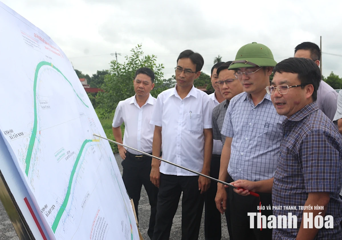 Chuẩn bị thi công trở lại tuyến đường nối từ trung tâm tỉnh với Cảng hàng không Thọ Xuân
