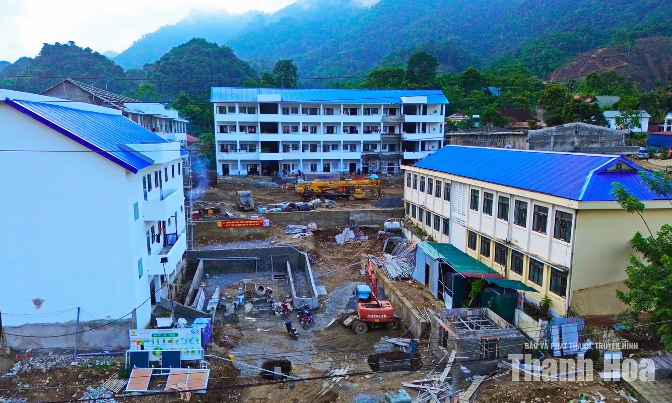 Chạy đua với thời gian hoàn thiện Trường Phổ thông nội trú liên cấp Tiểu học và THCS Bát Mọt