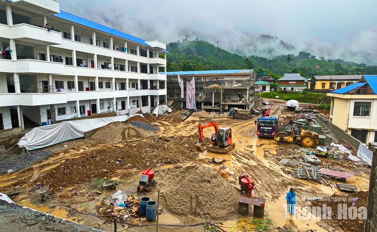 Chạy đua với thời gian hoàn thiện Trường Phổ thông nội trú liên cấp Tiểu học và THCS Bát Mọt