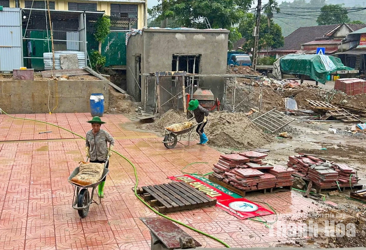 Chạy đua với thời gian hoàn thiện Trường Phổ thông nội trú liên cấp Tiểu học và THCS Bát Mọt
