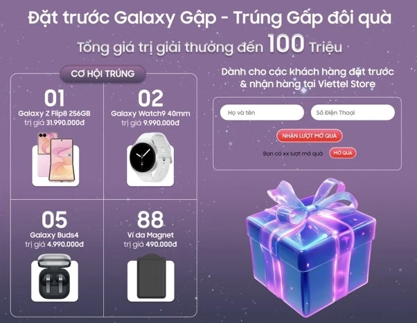 Trải nghiệm một tay với Galaxy Z Fold8 tại Viettel Store: Gập lại dùng như điện thoại thường có thực sự tiện?