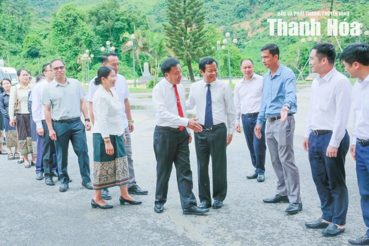 Đón Đoàn đại biểu HĐND tỉnh Hủa Phăn thăm, làm việc tại Thanh Hóa