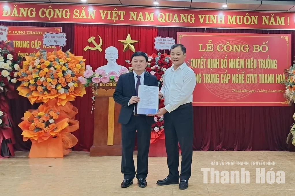 Trường Trung cấp nghề Giao thông Vận tải Thanh Hóa có tân Hiệu trưởng
