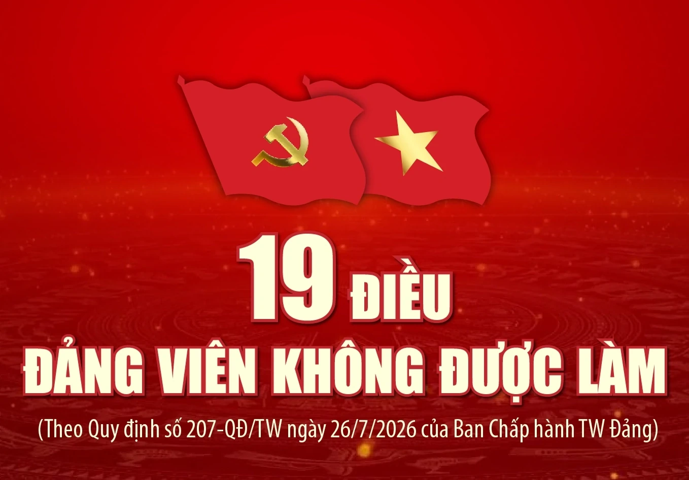 19 điều đảng viên không được làm