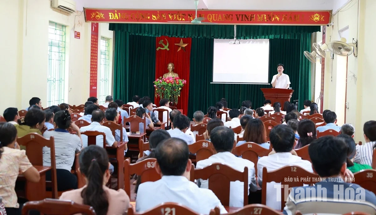 Xã Thiệu Hóa tập huấn nghiệp vụ công tác Đảng, MTTQ và các tổ chức chính trị - xã hội