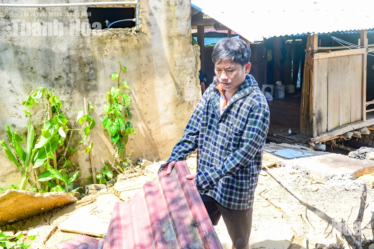 Sớm ổn định đời sống cho các hộ dân sau sạt lở núi nghiêm trọng ở xã Quan Sơn