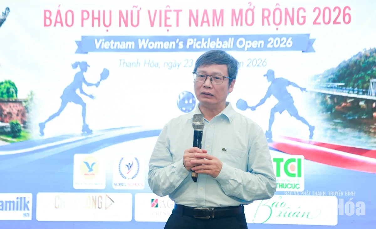 Sôi nổi Giải Pickleball Báo Phụ nữ Việt Nam mở rộng tại Thanh Hóa