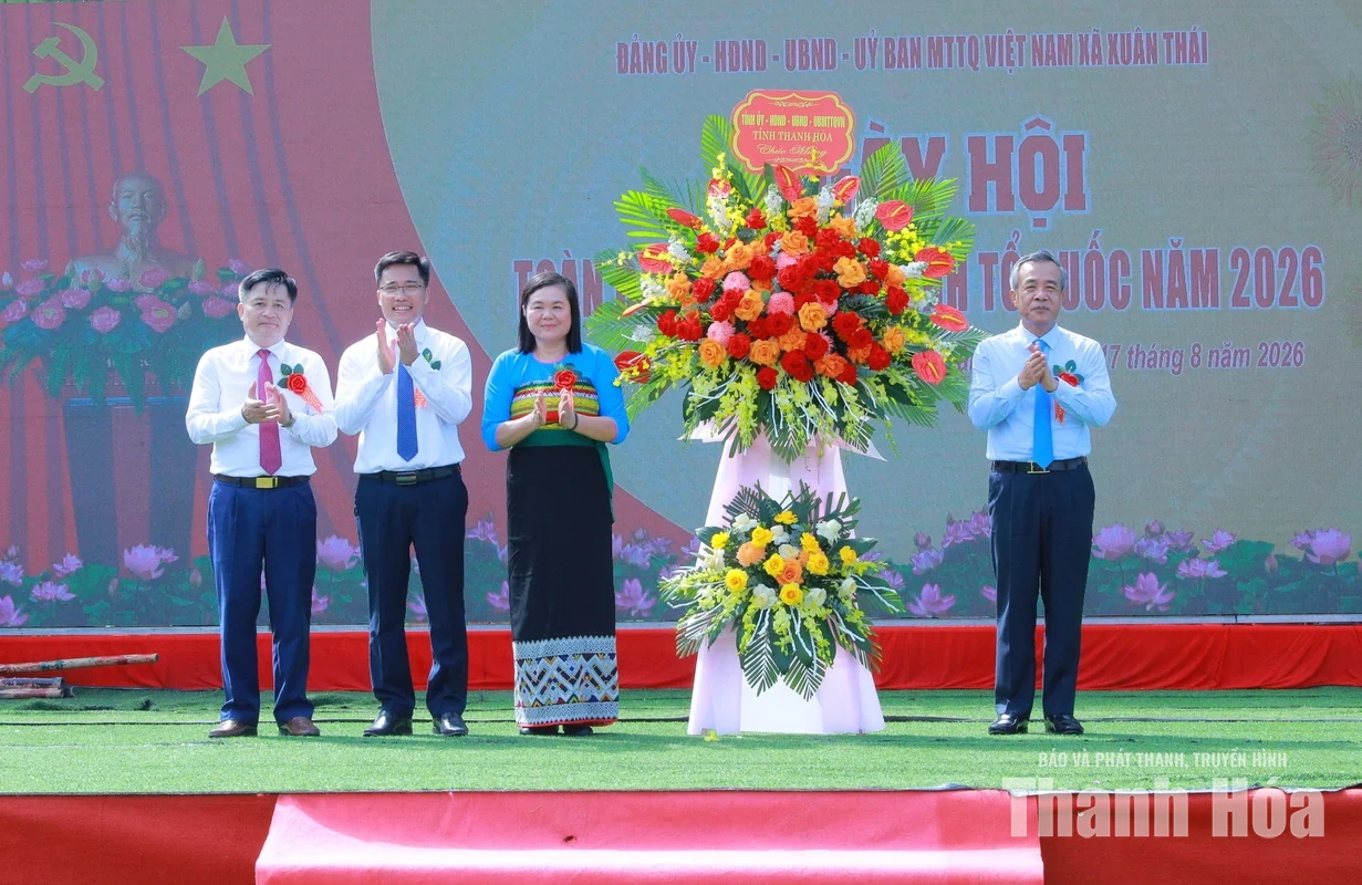 Bí thư Tỉnh ủy Lê Đức Thái dự Ngày hội Toàn dân bảo vệ an ninh Tổ quốc tại xã Xuân Thái