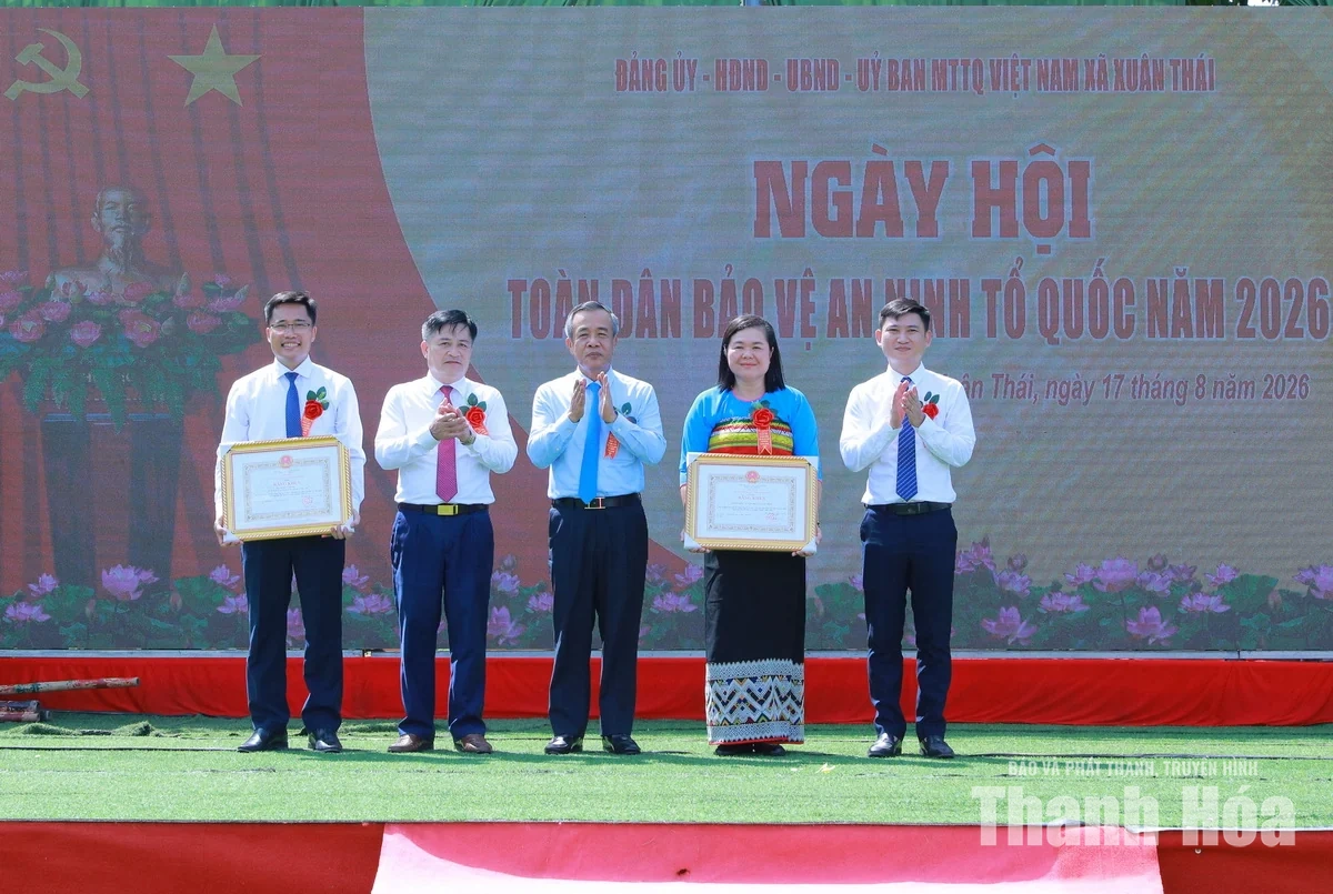 Bí thư Tỉnh ủy Lê Đức Thái dự Ngày hội Toàn dân bảo vệ an ninh Tổ quốc tại xã Xuân Thái