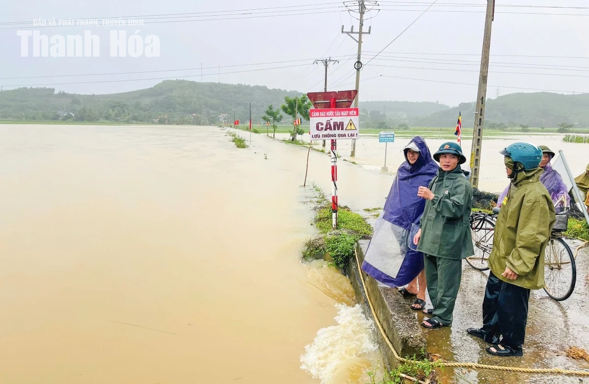 Hàng trăm ha cây trồng ở các xã Vân Du, Kim Tân bị ngập lụt