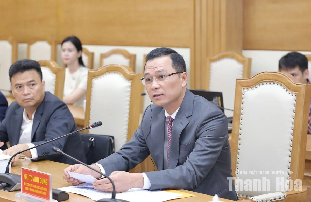 Chủ tịch UBND tỉnh Tô Anh Dũng tiếp và làm việc với Hội đồng Kinh doanh Hoa Kỳ - ASEAN