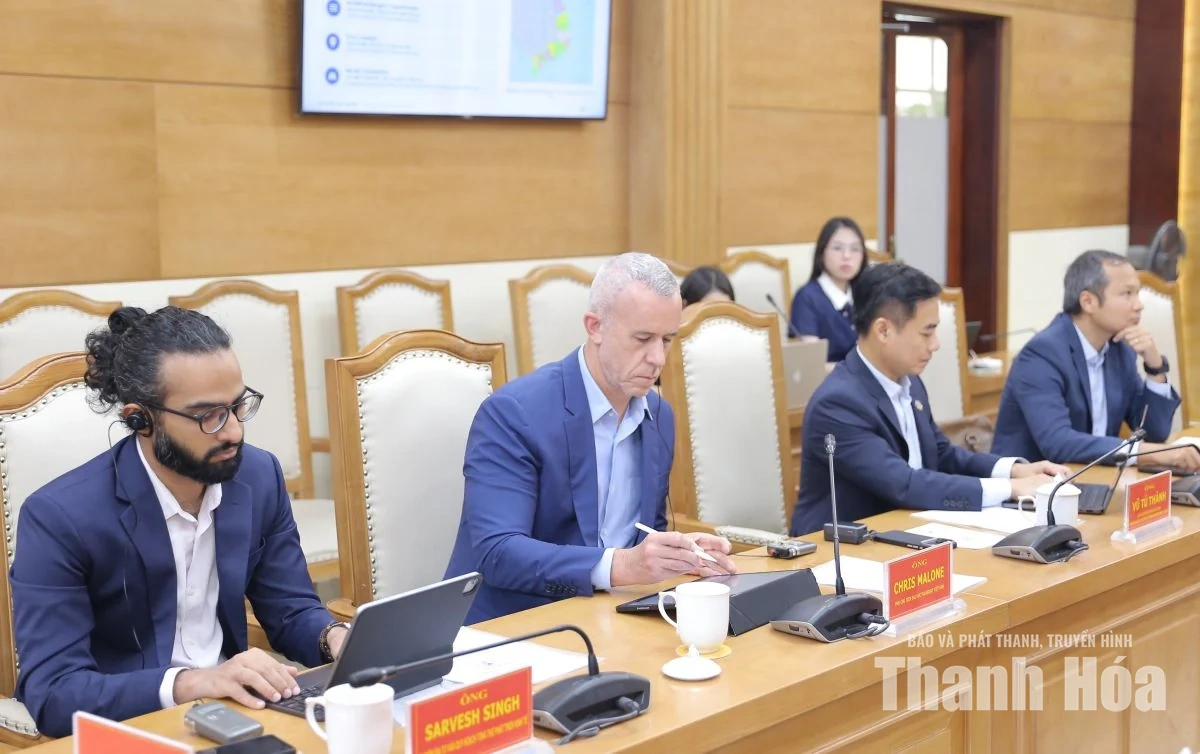 Chủ tịch UBND tỉnh Tô Anh Dũng tiếp và làm việc với Hội đồng Kinh doanh Hoa Kỳ - ASEAN