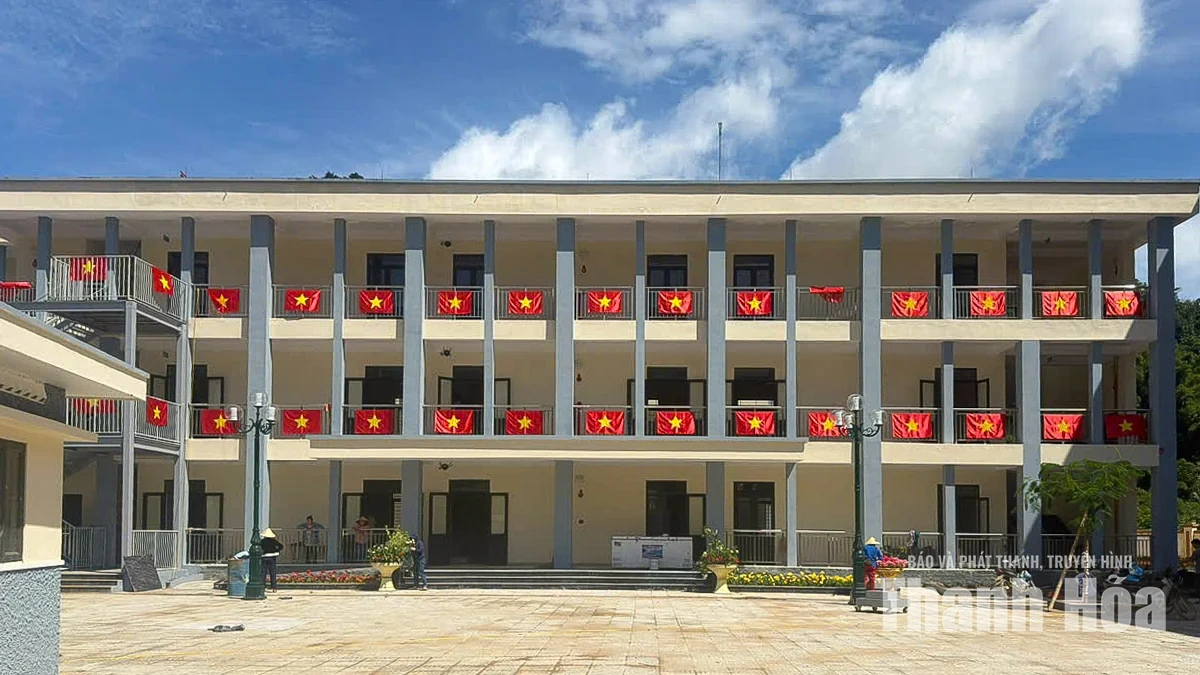 Công trình trường nội trú nơi xã biên giới Tam Thanh đã cơ bản hoàn tất, sẵn sàng đón học sinh 