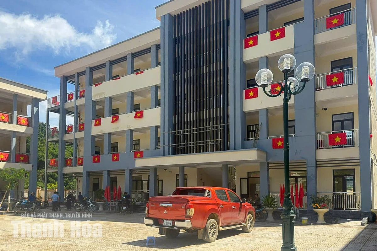 Công trình trường nội trú nơi xã biên giới Tam Thanh đã cơ bản hoàn tất, sẵn sàng đón học sinh 