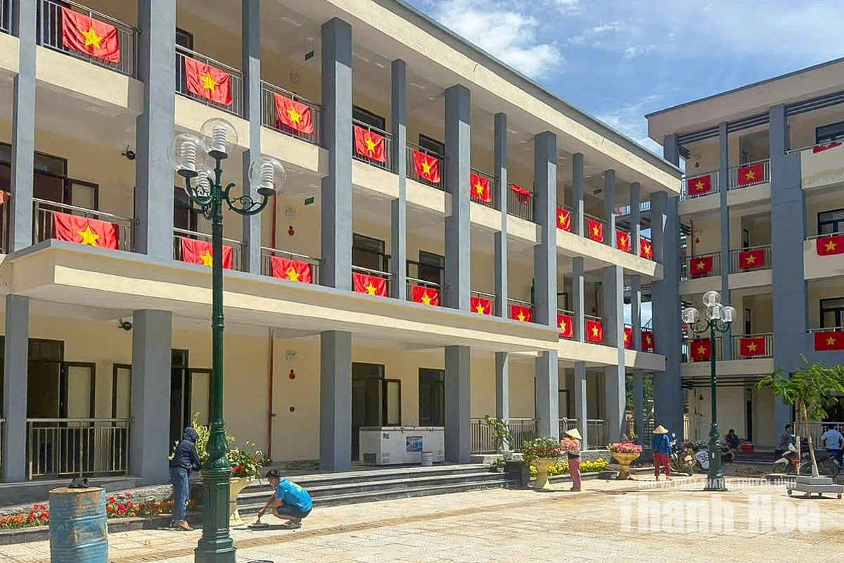 Công trình trường nội trú nơi xã biên giới Tam Thanh đã cơ bản hoàn tất, sẵn sàng đón học sinh 