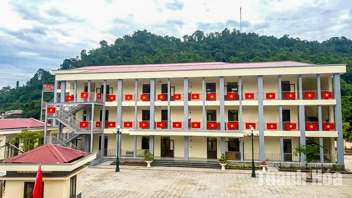Công trình trường nội trú nơi xã biên giới Tam Thanh đã cơ bản hoàn tất, sẵn sàng đón học sinh 