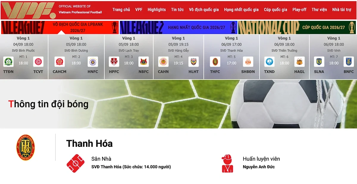 CLB Thanh Hóa hé lộ diện mạo mới trước thềm mùa giải 2026/2027