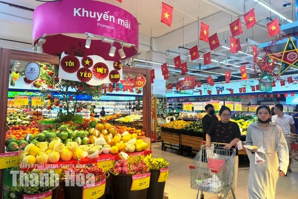 Tiêu thụ hàng hóa tăng 30-40% trong kỳ nghỉ lễ Quốc khánh 2/9