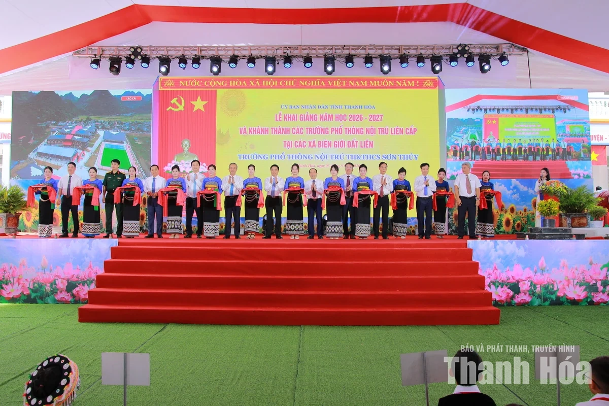 Khai giảng năm học 2026-2027 và khánh thành Trường Phổ thông Nội trú TH&THCS Sơn Thủy