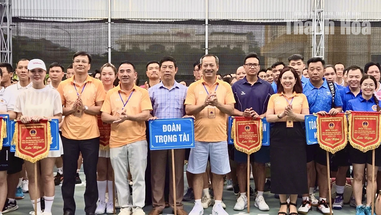 Khai mạc Hội thao Tòa án Nhân dân hai cấp tỉnh Thanh Hóa lần thứ XV