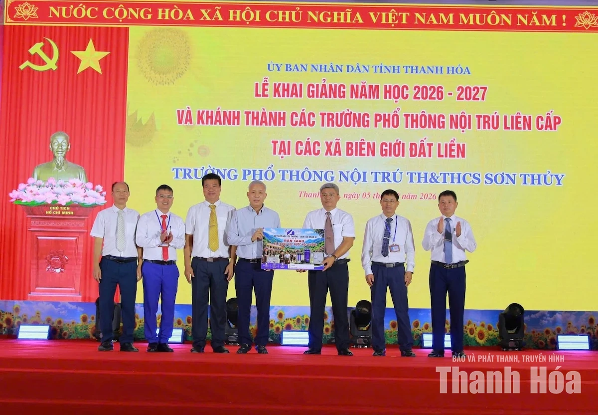 Khai giảng năm học 2026-2027 và khánh thành Trường Phổ thông Nội trú TH&THCS Sơn Thủy