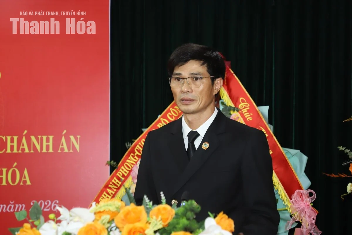 Công bố Quyết định bổ nhiệm Phó Chánh án Tòa án Nhân dân tỉnh Thanh Hóa