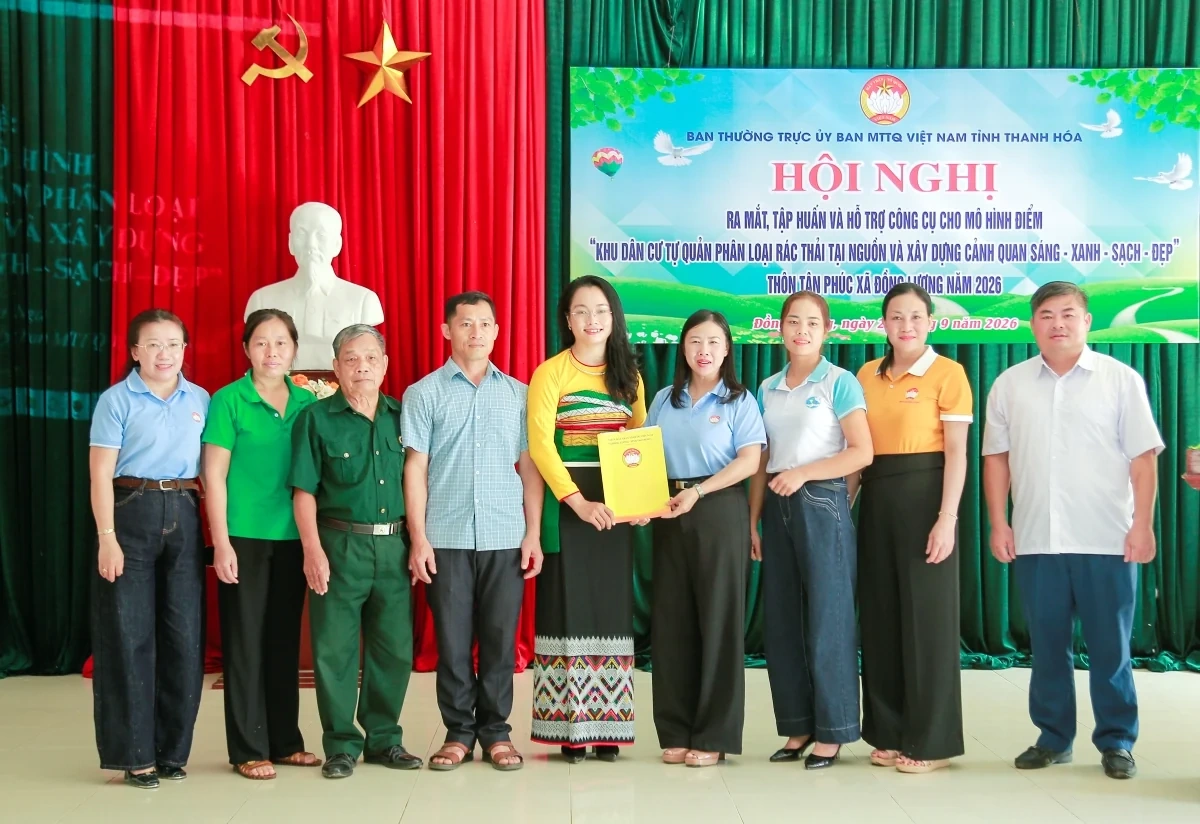 Xã Đồng Lương hưởng ứng “Chiến dịch làm cho thế giới sạch hơn”