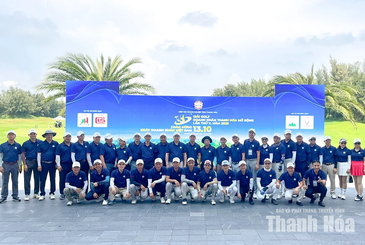 Giải Golf Doanh nhân Thanh Hóa mở rộng quyên góp 600 triệu đồng cho quỹ từ thiện