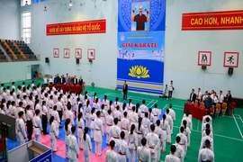 Khởi tranh giải karate trong chương trình Đại hội Thể dục thể thao tỉnh Thanh Hóa
