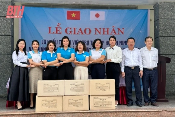 Hiệp hội An ninh và Quản lý khủng hoảng Nhật Bản viện trợ 1 triệu túi khẩu trang cho tỉnh Thanh Hóa