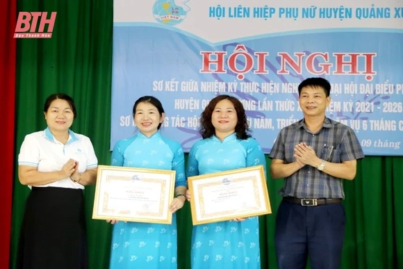 Hội LHPN huyện Quảng Xương: Hoàn thành và vượt 10/10 chỉ tiêu nghị quyết đại hội đề ra