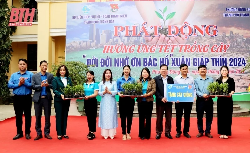 Hội LHPN TP Thanh Hóa phát động hưởng ứng Tết trồng cây đời đời nhớ ơn Bác Hồ
