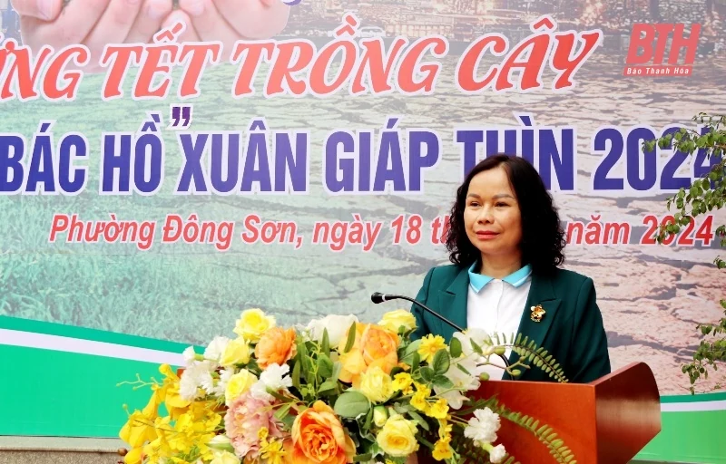 Hội LHPN TP Thanh Hóa phát động hưởng ứng Tết trồng cây đời đời nhớ ơn Bác Hồ