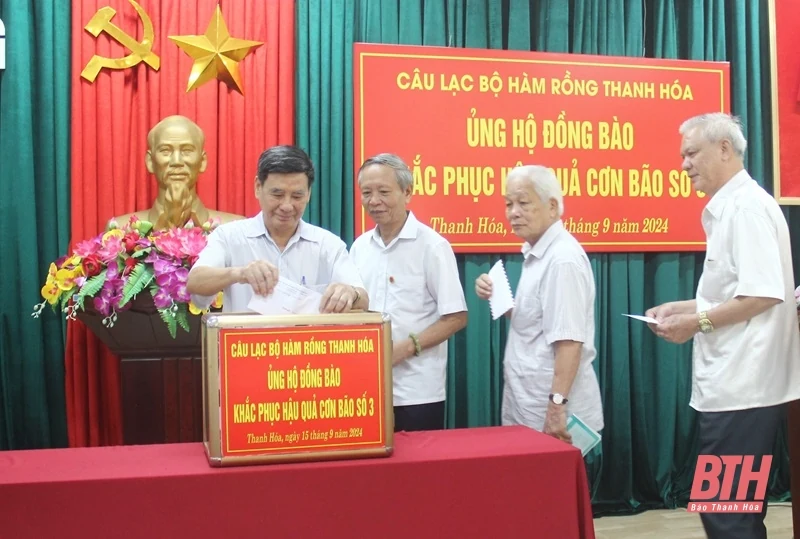 Câu lạc bộ Hàm Rồng phát động ủng hộ đồng bào bị thiệt hại do bão số 3