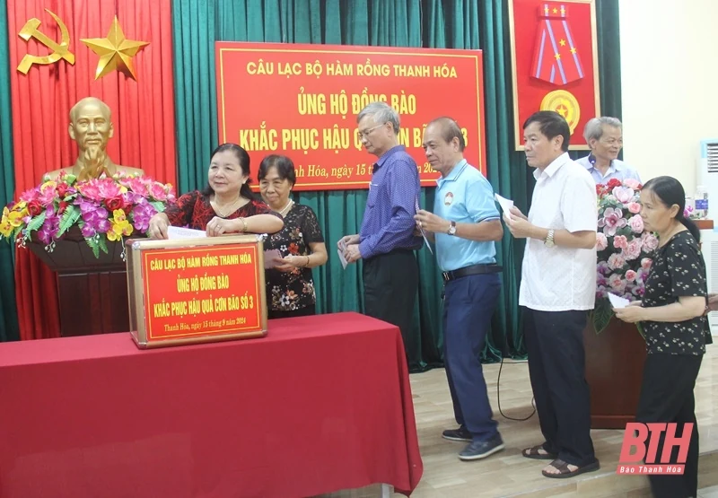 Câu lạc bộ Hàm Rồng phát động ủng hộ đồng bào bị thiệt hại do bão số 3
