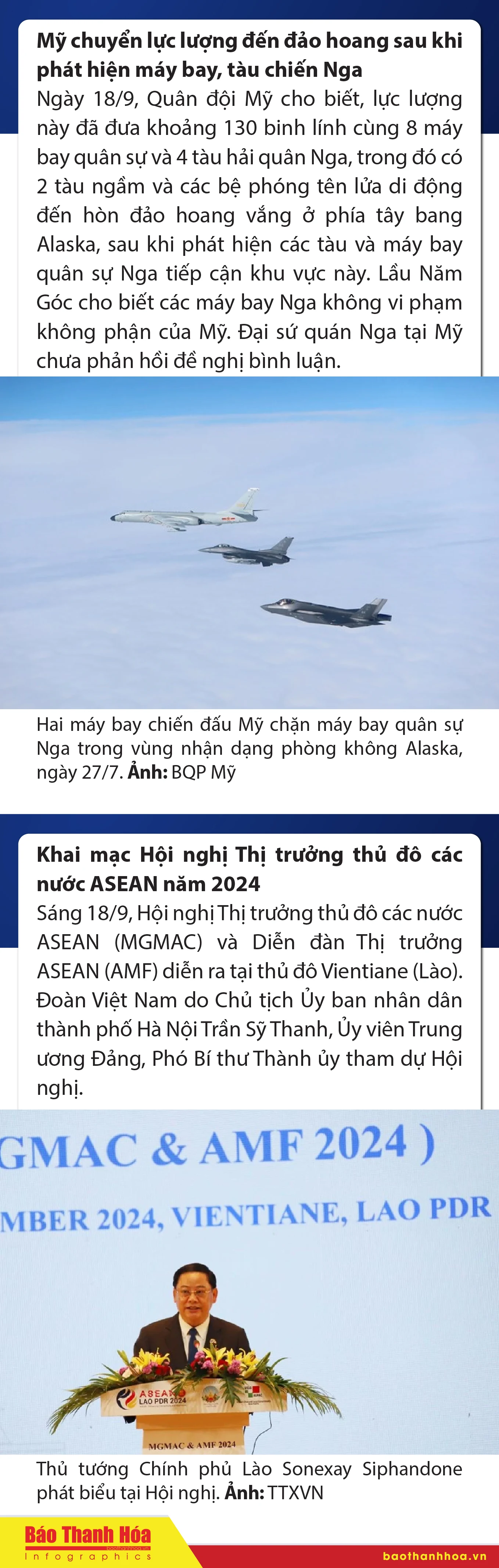 Sự kiện nổi bật trong nước, quốc tế ngày 18/9