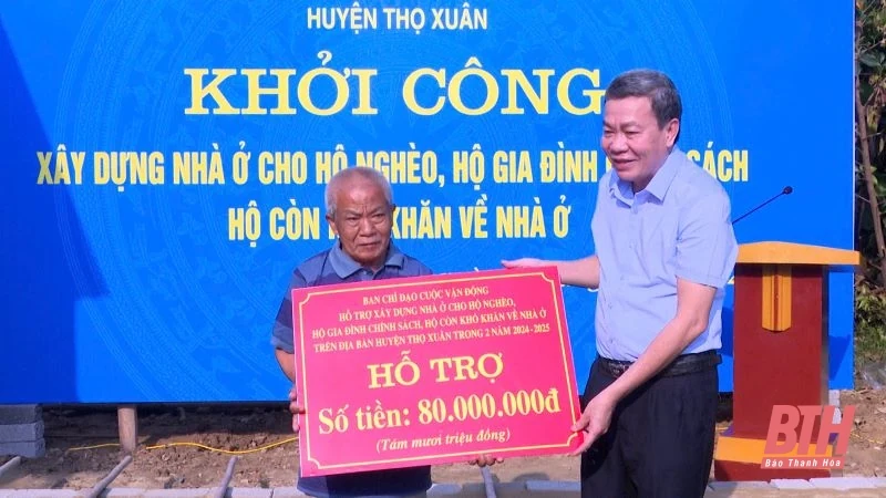Thọ Xuân khởi công xây dựng nhà ở cho hộ nghèo