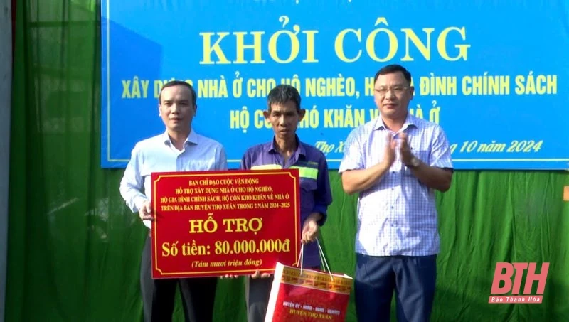 Thọ Xuân khởi công xây dựng nhà ở cho hộ nghèo