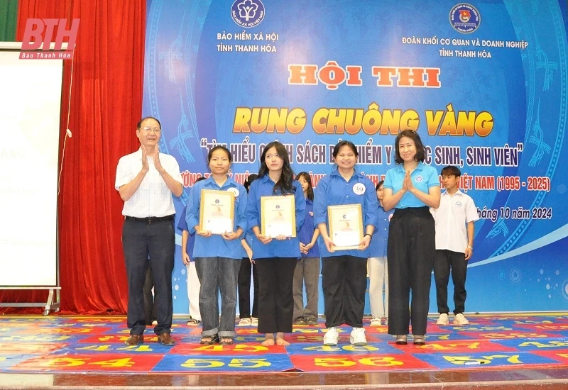 Sôi nổi Hội thi Rung chuông vàng “Tìm hiểu chính sách bảo hiểm y tế học sinh, sinh viên”