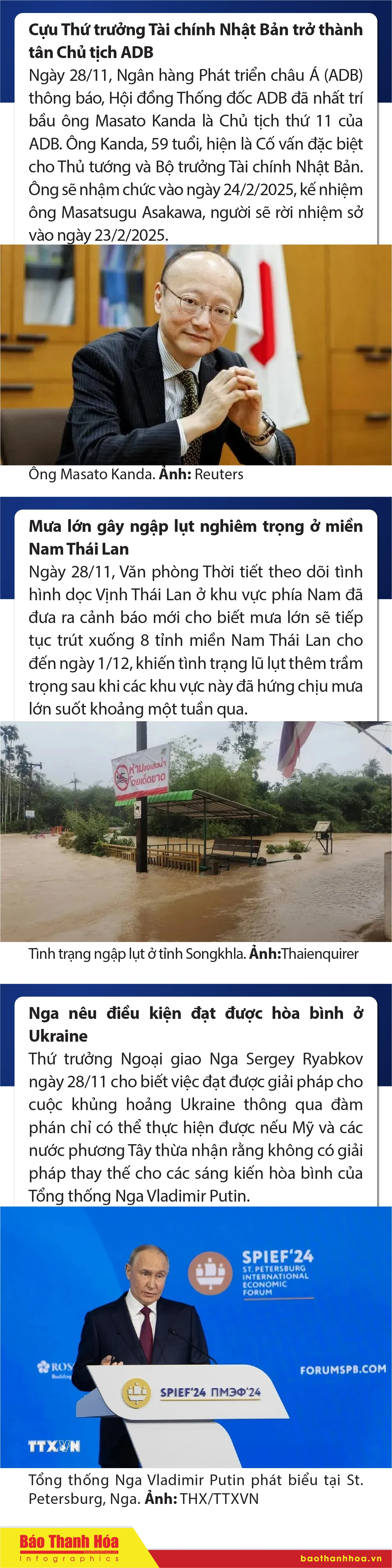 Sự kiện nổi bật trong nước, quốc tế ngày 28/11