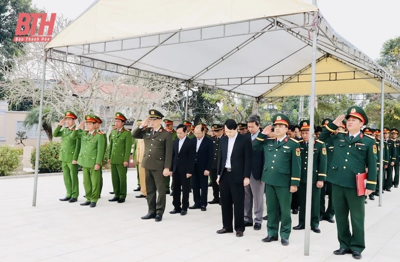 Thiếu tướng Trần Phú Hà, Giám đốc Công an tỉnh thăm, kiểm tra tình hình sản xuất, đời sống Nhân dân tại huyện Vĩnh Lộc