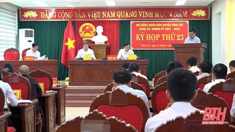 HĐND huyện Vĩnh Lộc khoá XX tổ chức kỳ họp thứ 26 thông qua chủ trương sắp xếp đơn vị hành chính cấp xã