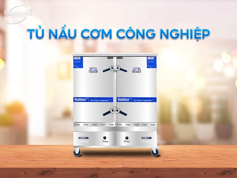 Tủ hấp cơm công nghiệp Fushimavina - linh hoạt, lý tưởng cho các bếp ăn tập thể
